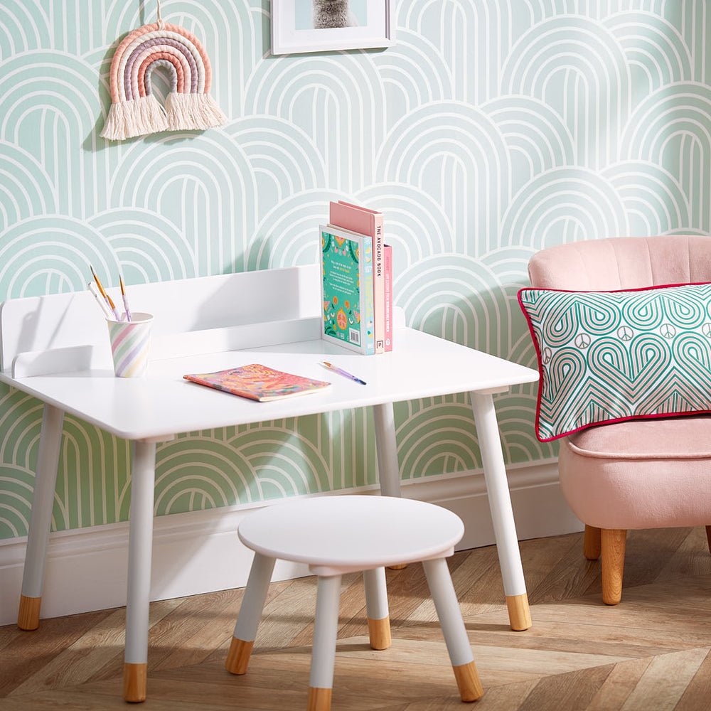 Wave After Wave Wallpaper - Mint - Lust Home - LH900107 - Premier Wallcovering