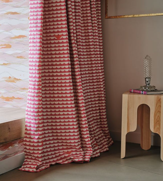 We Sailed Away Fabric - Hot Pink - Christopher Farr Cloth - CFF225 - 16 - Premier Wallcovering