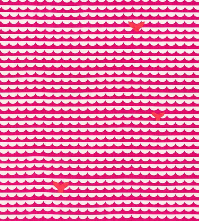 We Sailed Away Fabric - Hot Pink - Christopher Farr Cloth - CFF225 - 16 - Premier Wallcovering