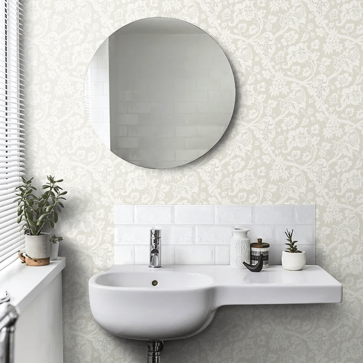 Westcombe Wallpaper - Warm Ivory - Timothy Wilman - TW2577 - Premier Wallcovering