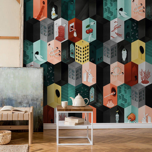 What the Food Wall Mural - Multicolored - NLXL - SUZ - 03 - Premier Wallcovering