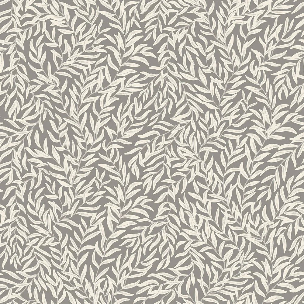 Whimsical Willow Wallpaper - Linen on Earl Grey - LAN100024 - Lucie Annabel - Premier Wallcovering