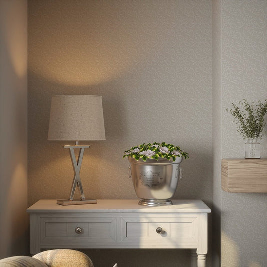 Whispering Leaves Wallpaper - Castle Stone - LAN100372 - Lucie Annabel - Premier Wallcovering