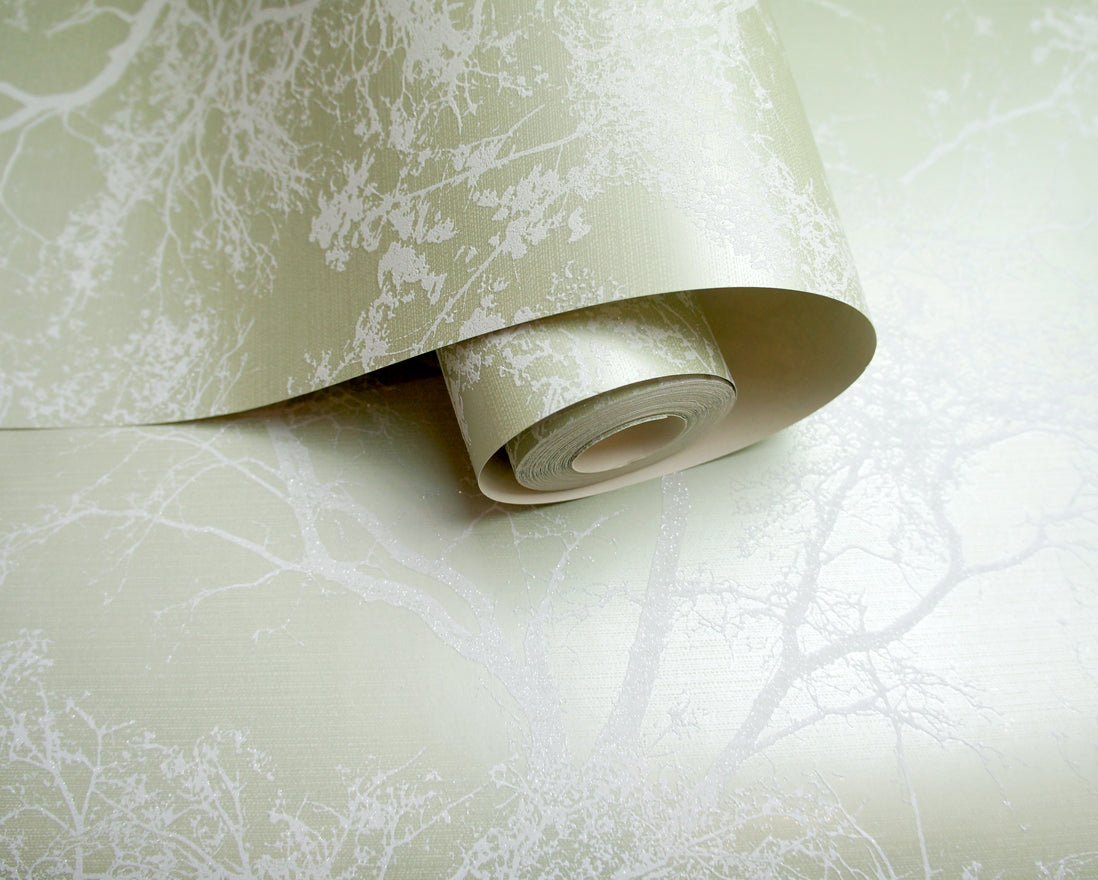 Whispering Trees Wallpaper - Green - Holden Décor - 65620 - Premier Wallcovering