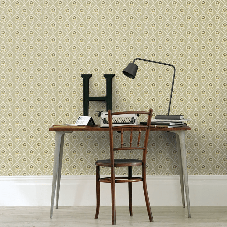 Whitehall Wallpaper - Moutarde - Little Greene - 0284WHMOUTA - Premier Wallcovering