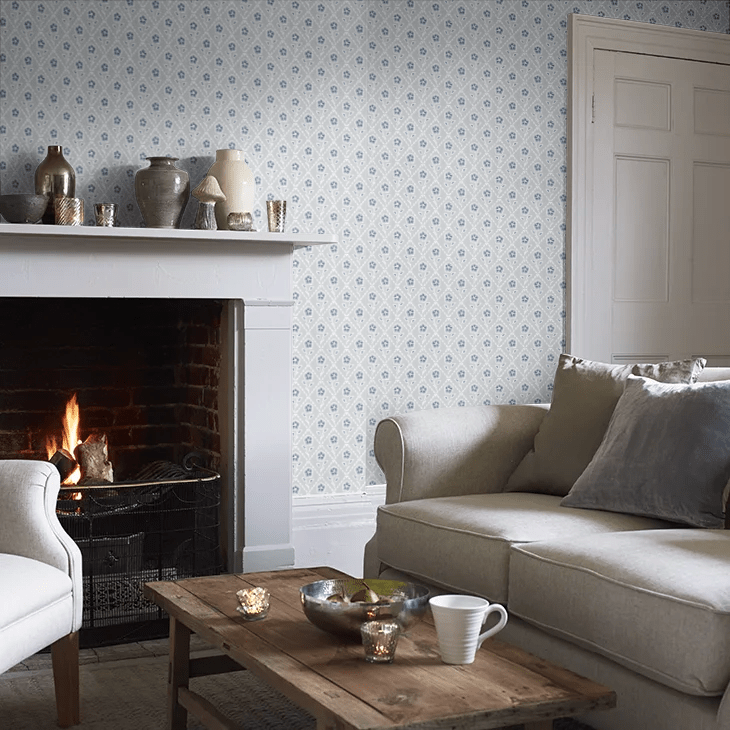 Whitehall Wallpaper - Prussian - Little Greene - 0284WHPRUSS - Premier Wallcovering