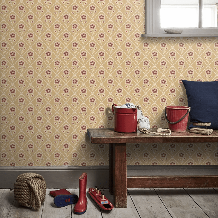 Whitehall Wallpaper - Cedar - Little Greene - 0284WHCEDAR - Premier Wallcovering