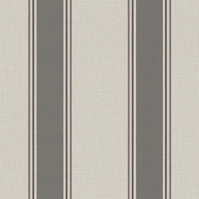 Wide Linear Stripe Wallpaper - Beige/Grey - Michalsky Living - 39983-2 - Premier Wallcovering
