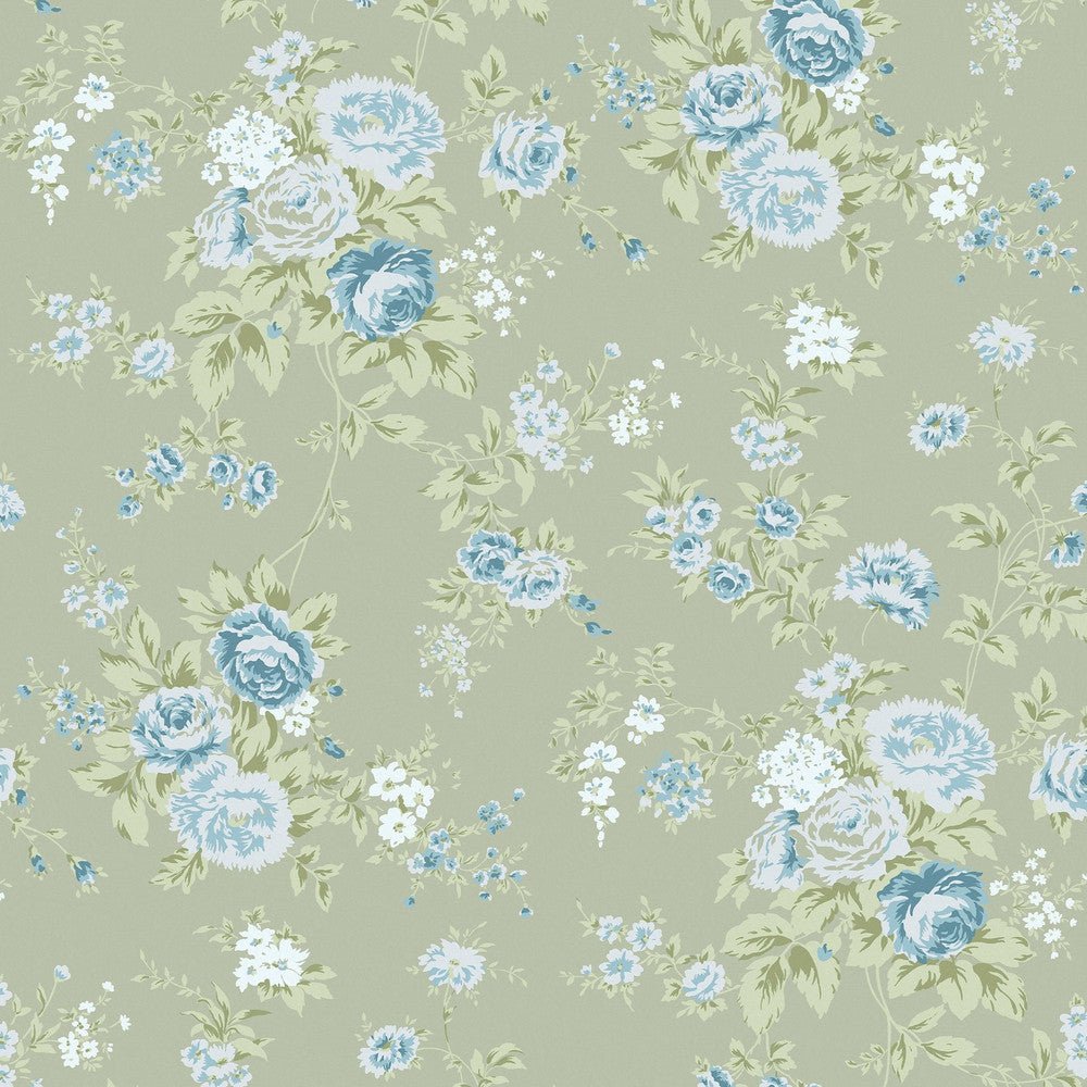 Wild Flower Wallpaper - Shabby Chic - 125131 - Premier Wallcovering