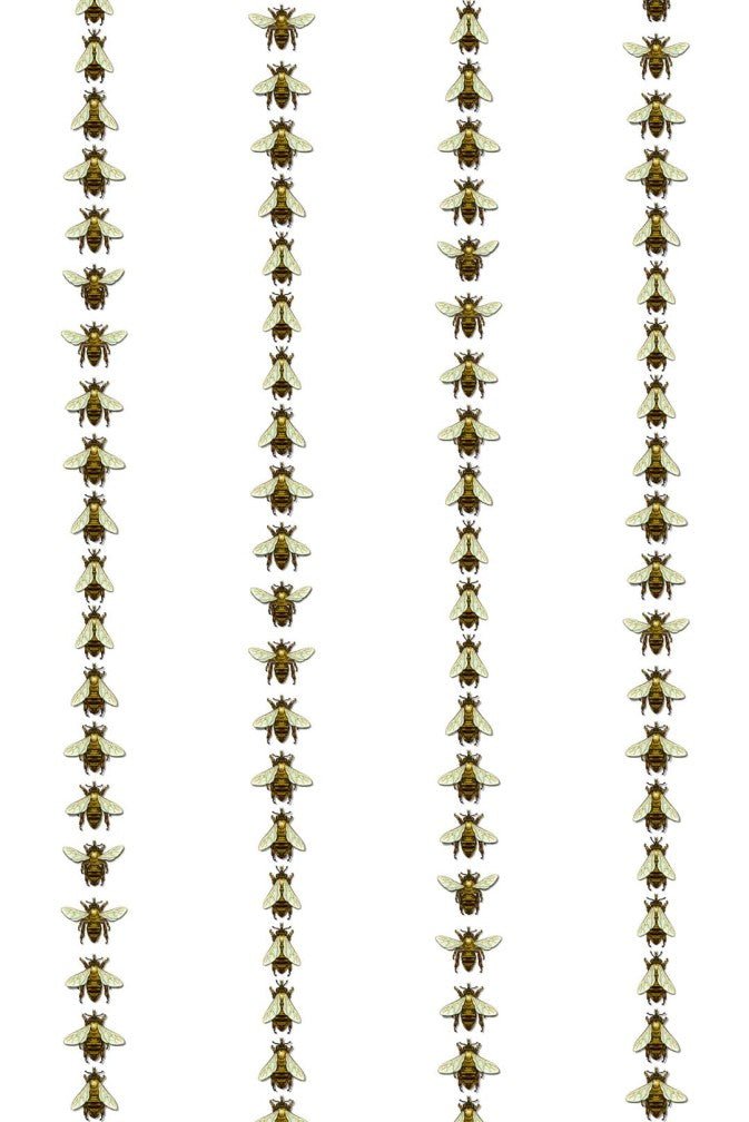 Wild Honey Bee Stripe Wallpaper - Original Stripe - Timorous Beasties - WHB/PRL/03 - Premier Wallcovering