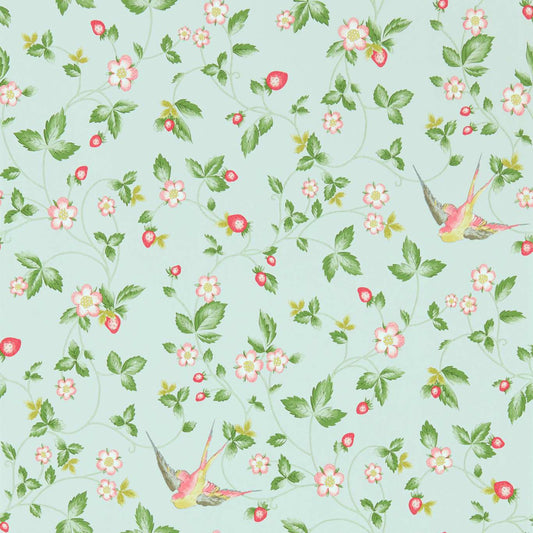 Wild Strawberry Wallpaper - Blush - Clarke & Clarke - W0135/01 - Premier Wallcovering
