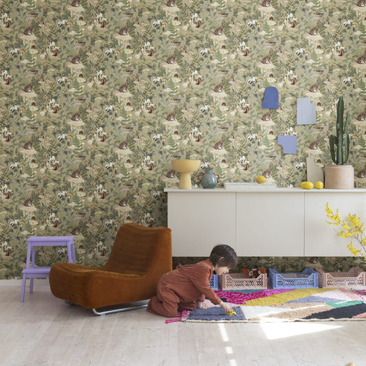 Wildlife Creek Wallpaper - Fall - Rebel Walls - R18003 - Premier Wallcovering