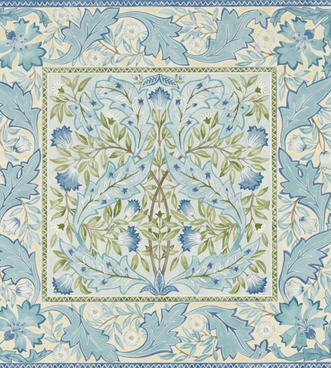 Wilhelmina Wallpaper - Indigo - 216671 - Morris & Co - Premier Wallcovering