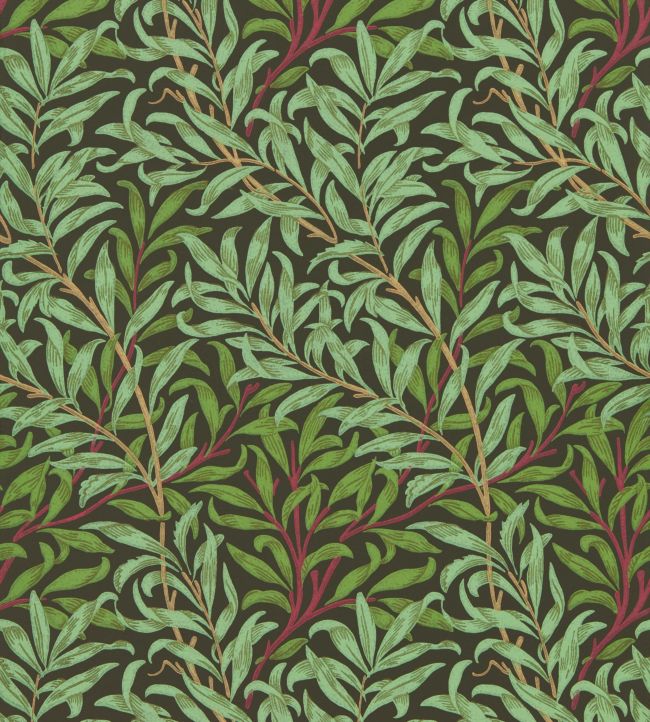Willow Boughs Wallpaper - Bitter Chocolate - 216950 - Morris & Co - Premier Wallcovering