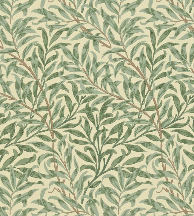 Willow Boughs Wallpaper - Green - DGW1WB101 - Morris & Co - Premier Wallcovering