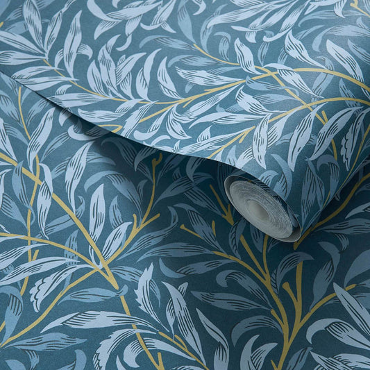 Willow Boughs Wallpaper - Denim - Clarke & Clarke - W0172/01 - Premier Wallcovering