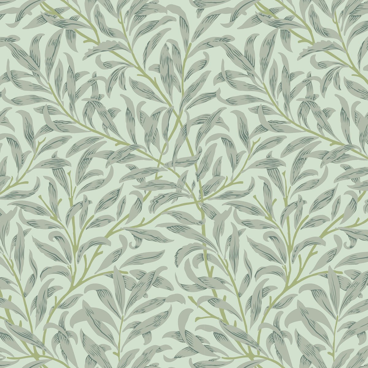 Morris Collections - 1079 - Willow Boughs Wallpaper - Pale Green - Premier Wallcovering