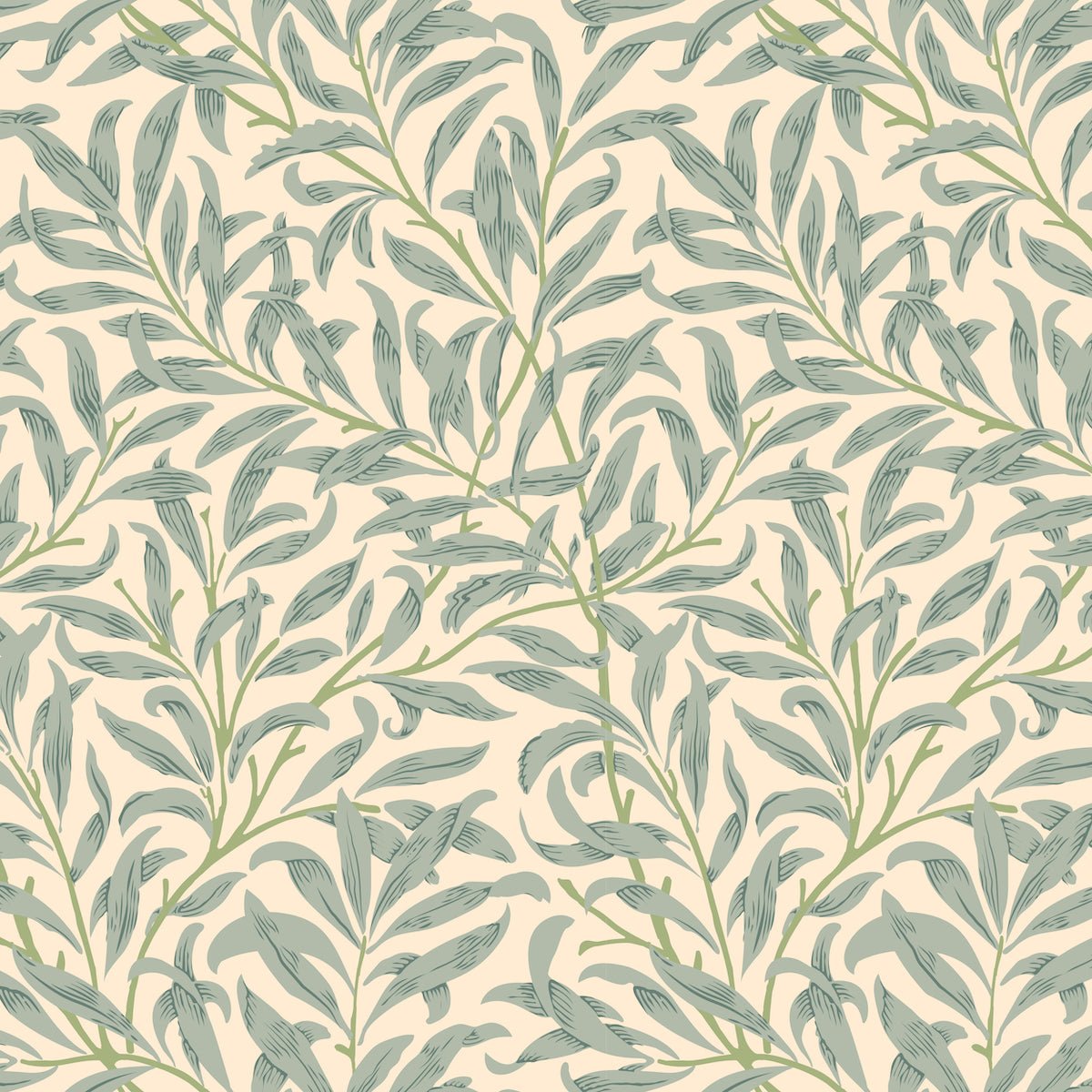 Morris Collections - 1078 - Willow Boughs Wallpaper - Cream - Premier Wallcovering
