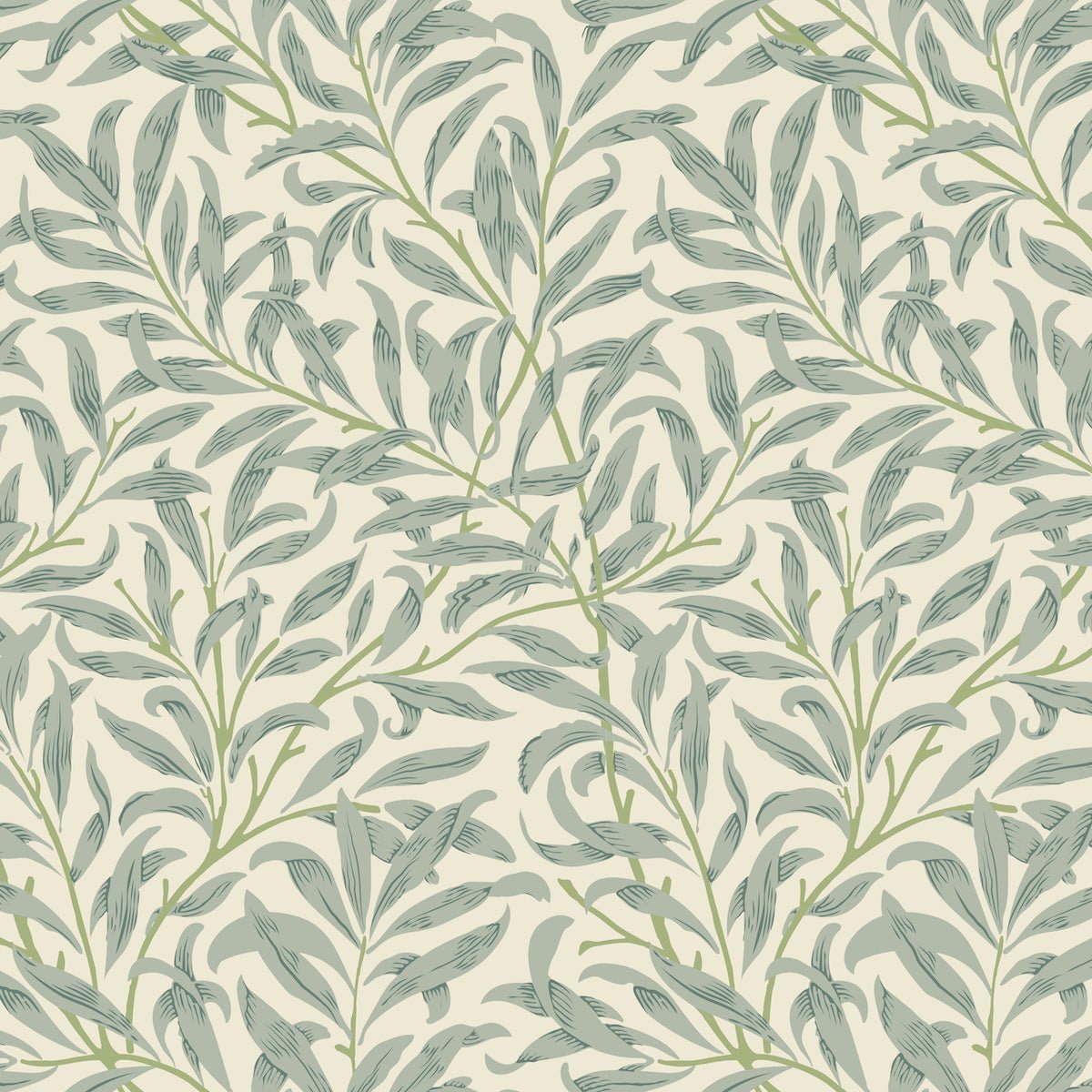 Morris Collections - 1077 - Willow Boughs Wallpaper - Vellum - Premier Wallcovering