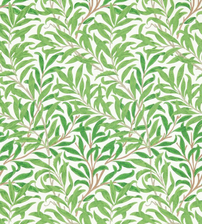 Willow Boughs Wallpaper - Leaf Green - 217081 - Morris & Co - Premier Wallcovering