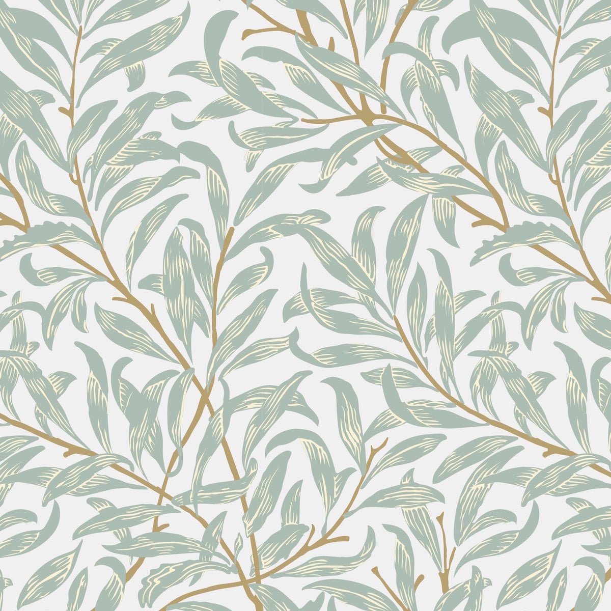 Morris Collections - 1076 - Willow Boughs Wallpaper - Sky - Premier Wallcovering