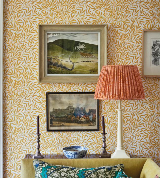 Willow Wallpaper - Yellow - 216963 - Morris & Co - Premier Wallcovering