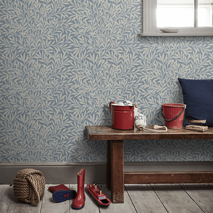 Willow Wallpaper - Woad - 217390 - Morris Wallpaper WD - Premier Wallcovering