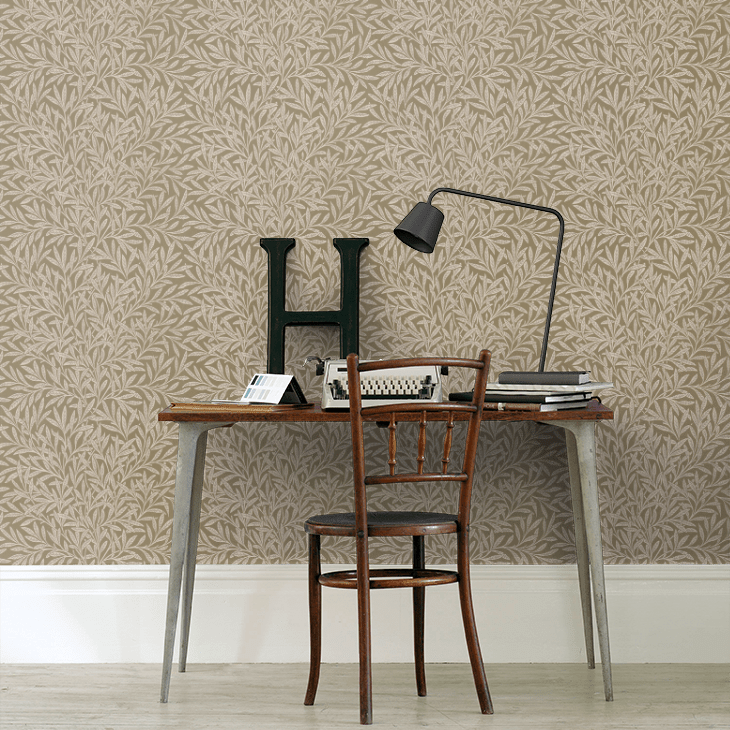 Willow Wallpaper - Olive - 217393 - Morris Wallpaper WD - Premier Wallcovering