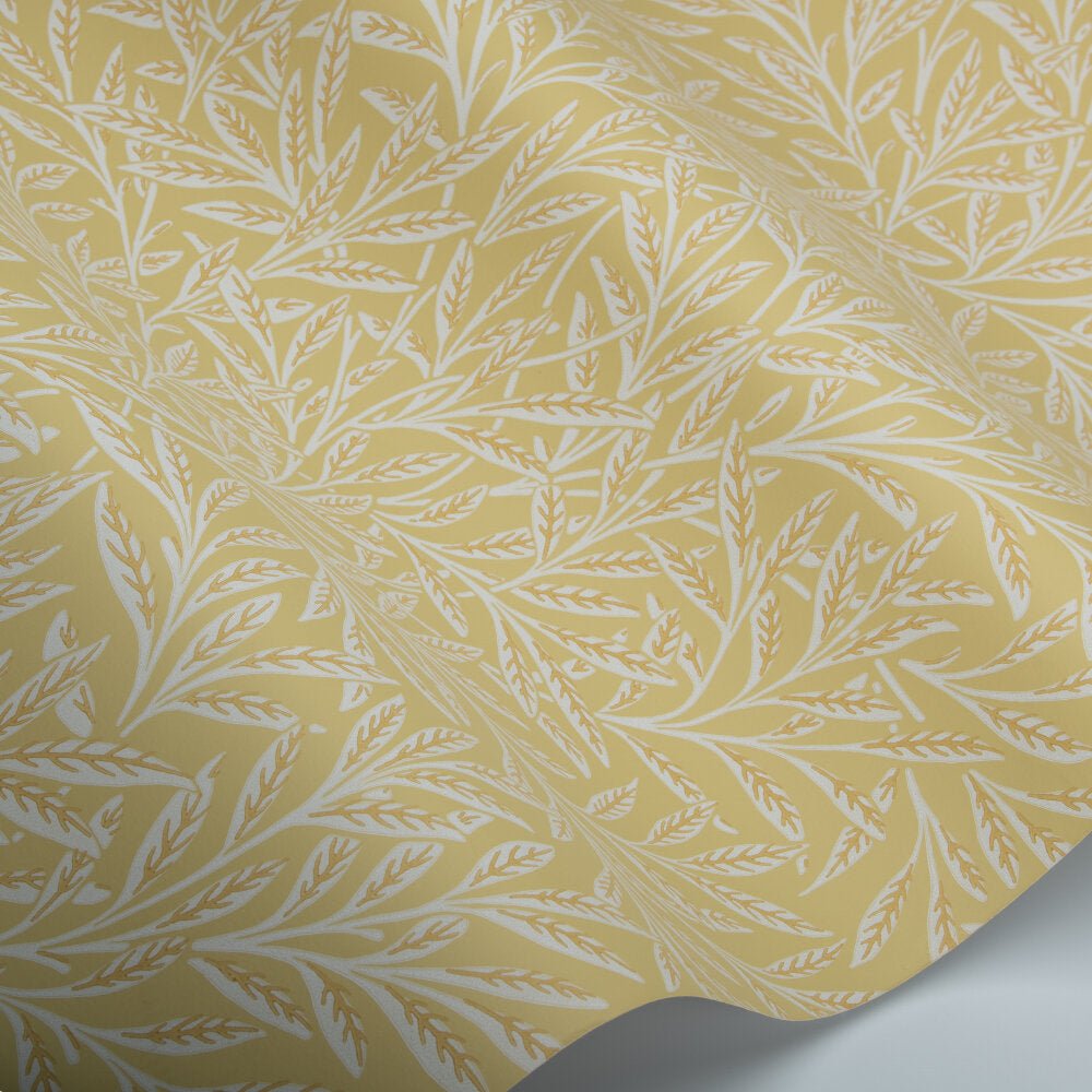 Willow Wallpaper - Weld Yellow - 217392 - Morris Wallpaper WD - Premier Wallcovering