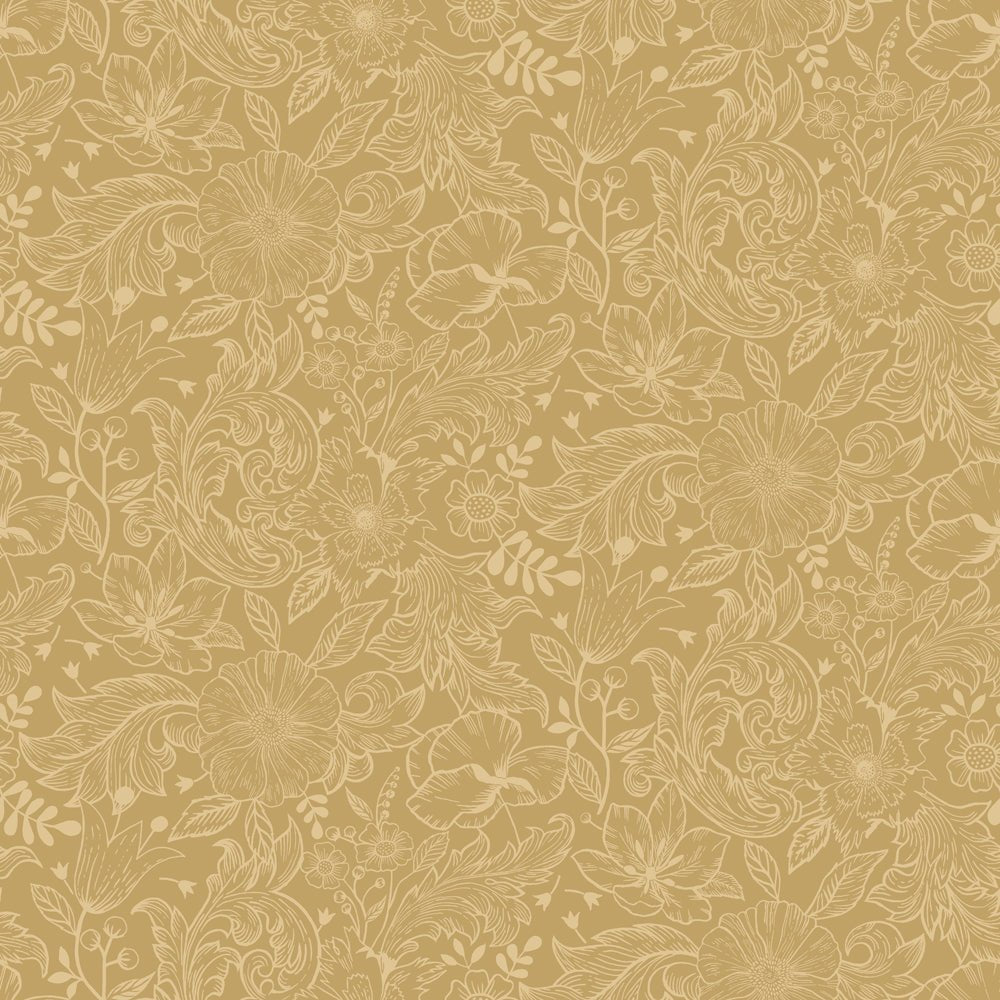 Wilma Wallpaper - Yellow - Midbec - 13127 - Premier Wallcovering