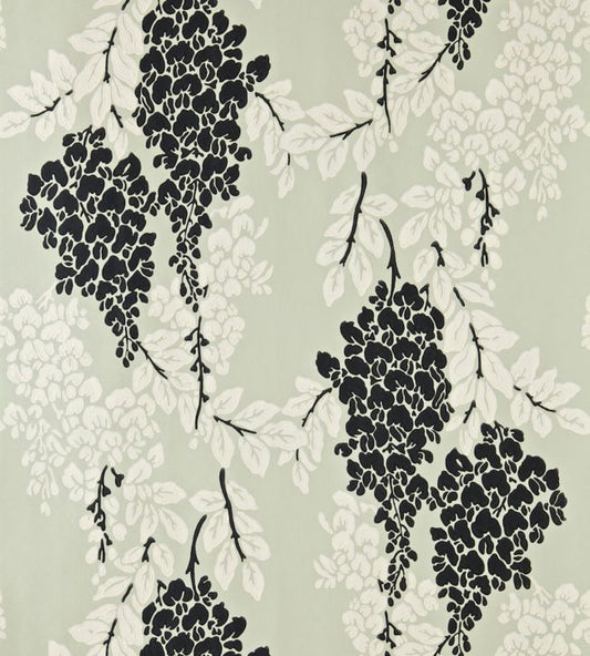 Wisteria Wallpaper - Off - Black - 2213 - Farrow & Ball - Premier Wallcovering