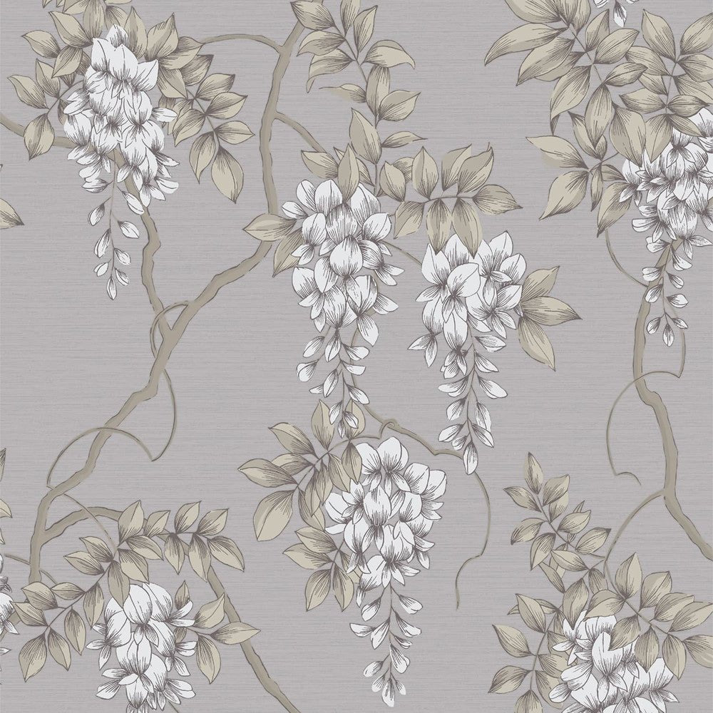 Wisteria Wallpaper - Mauve - Superfresco Easy - 120137 - Premier Wallcovering