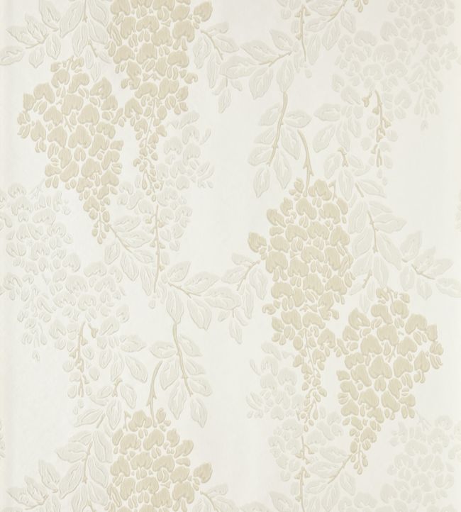 Wisteria Wallpaper - White - 2204 - Farrow & Ball - Premier Wallcovering