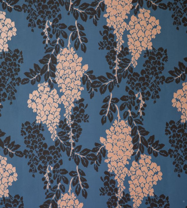 Wisteria Wallpaper - Stiffkey Blue - 2223 - Farrow & Ball - Premier Wallcovering