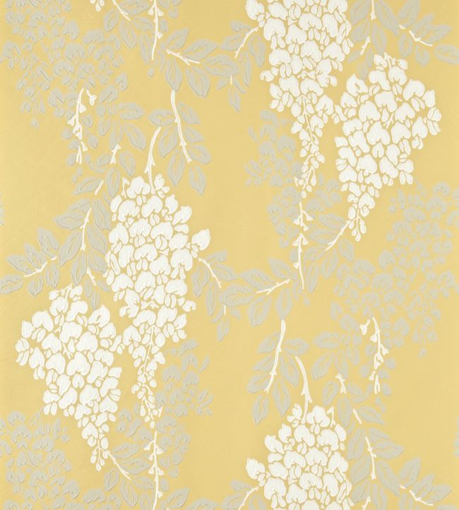 Wisteria Wallpaper - Yellow - 2212 - Farrow & Ball - Premier Wallcovering