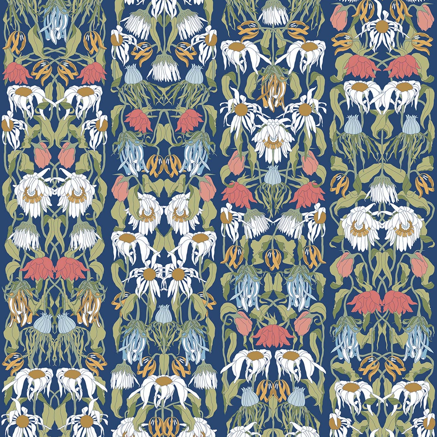 Withered Flowers Wallpaper - Multicolored - NLXL - JOB - 07 - Premier Wallcovering