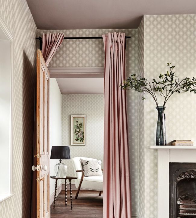 Witney Daisy Wallpaper - Lagoon - DLMW216873 - Sanderson - Premier Wallcovering