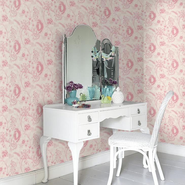 Woodblock Mono Wallpaper - Dresser - Little Greene - 0291WODRESS - Premier Wallcovering