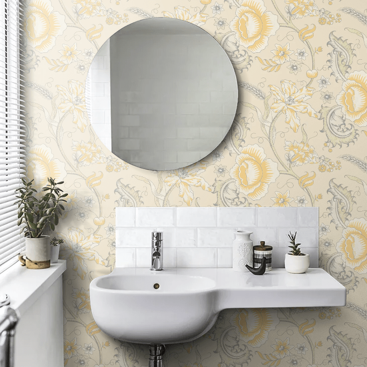 Woodblock Trail Wallpaper - Claude - Little Greene - 0291WOCLAUD - Premier Wallcovering