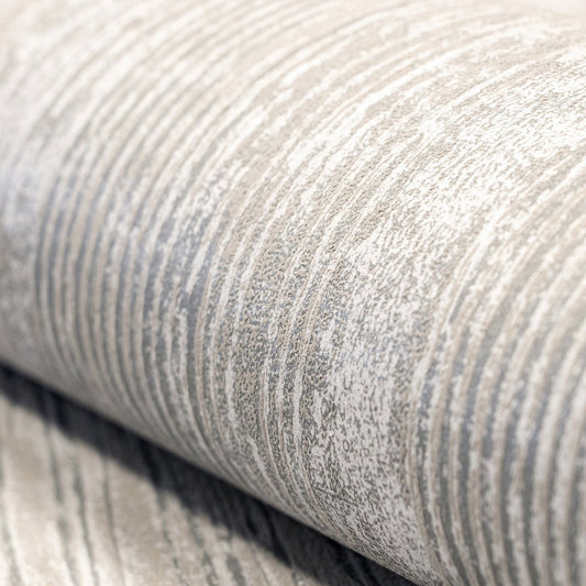 Wooden Feel Wallpaper - Cloudy Grey - Hohenberger - 65033 - Premier Wallcovering