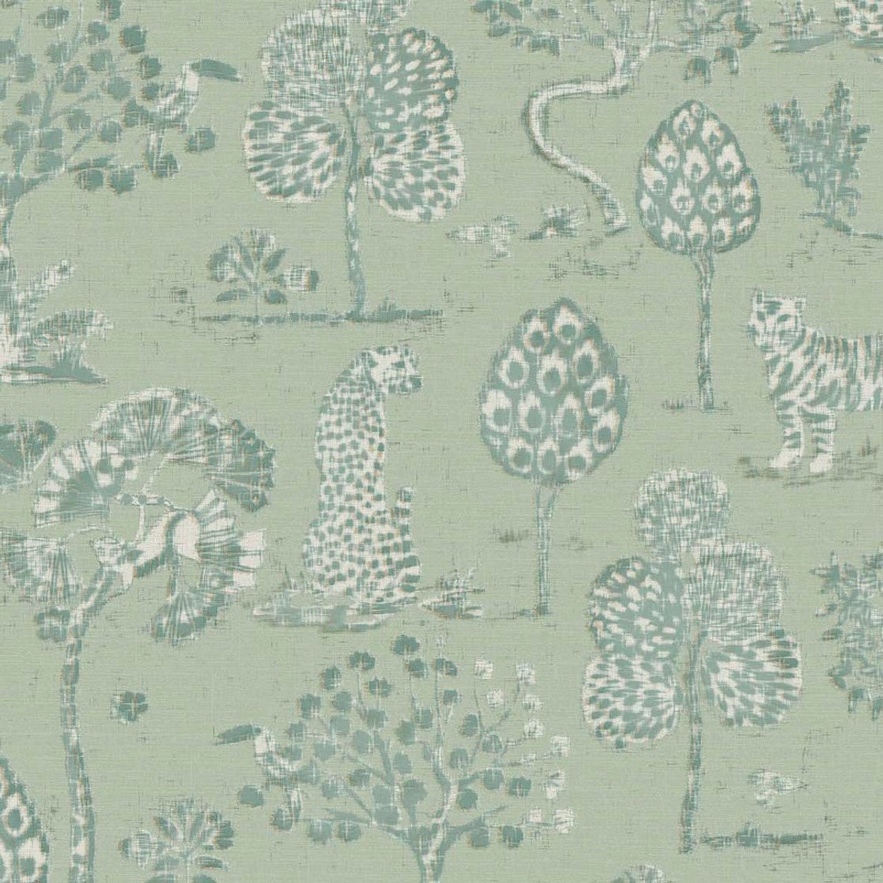 Woodland Safari Wallpaper - Teal - Eijffinger - 317313 - Premier Wallcovering