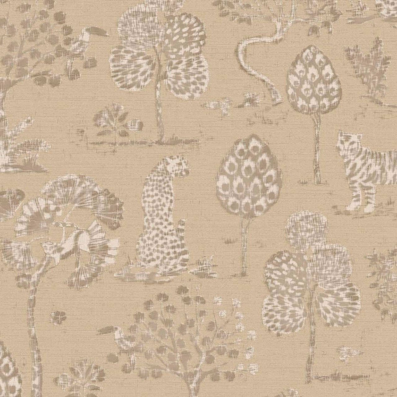 Woodland Safari Wallpaper - Beige - Eijffinger - 317311 - Premier Wallcovering