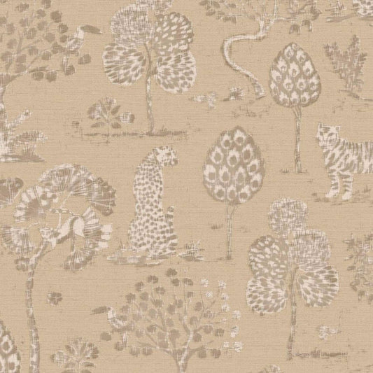 Woodland Safari Wallpaper - Beige - Eijffinger - 317311 - Premier Wallcovering