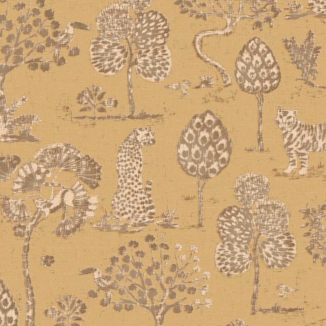 Woodland Safari Wallpaper - Ochre - Eijffinger - 317314 - Premier Wallcovering