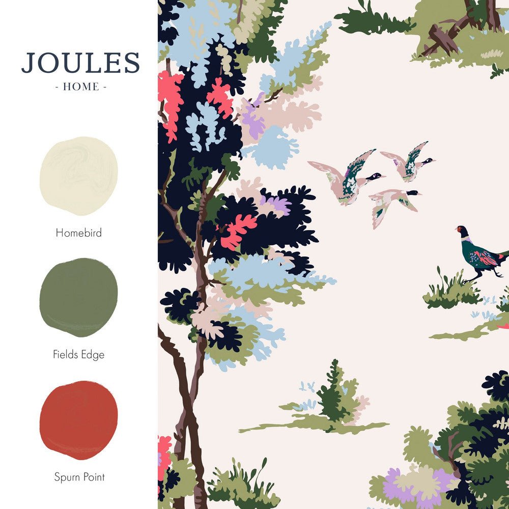 Woodland Scene Dawn Wallpaper - Grey - Joules - 118563 - Premier Wallcovering