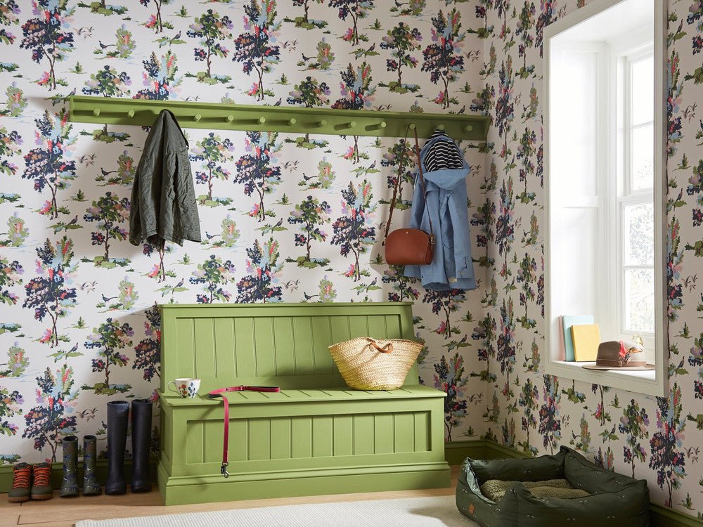 Woodland Scene Dawn Wallpaper - Grey - Joules - 118563 - Premier Wallcovering