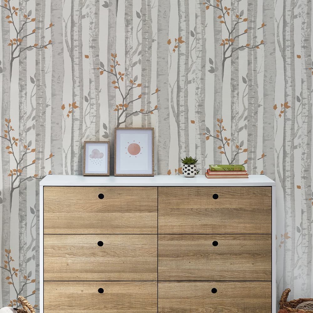 Woodland Wallpaper - Grey - Next - 122403 - Premier Wallcovering
