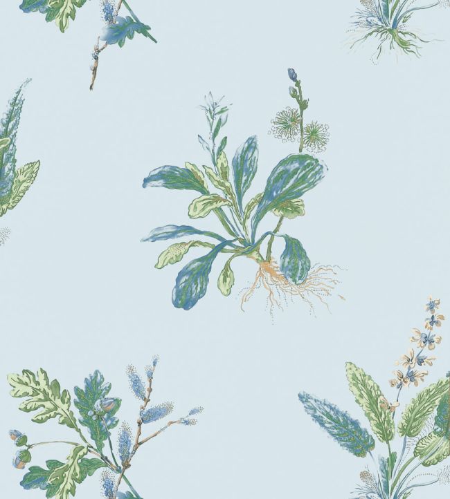 Woodland Wallpaper - Blue and Green - AT57851 - Anna French - Premier Wallcovering