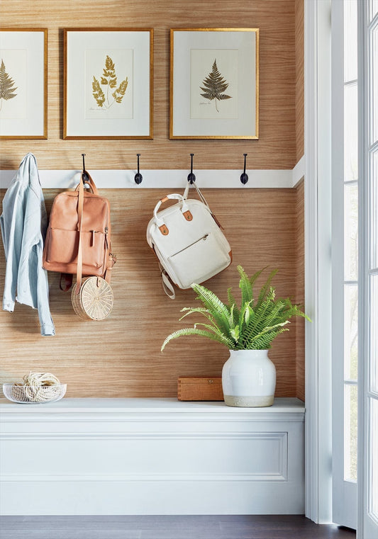 Woodrow Wallpaper - Grey - Thibaut - T10983 - Premier Wallcovering