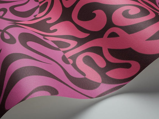 Woodstock Wallpaper - Magenta on Soot - 69/7125 - Cole & Son - Premier Wallcovering